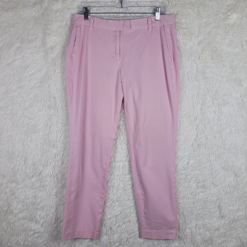 Brooks Brothers Red Fleece Womens 8 Pink Chino Pant Old Money